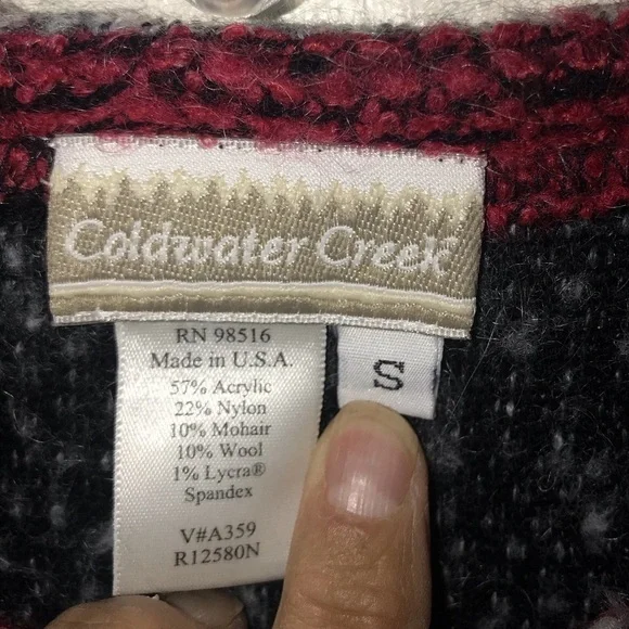 *Coldwater Creek Acrylic/Wool/Mohair… - Picture 4 of 4